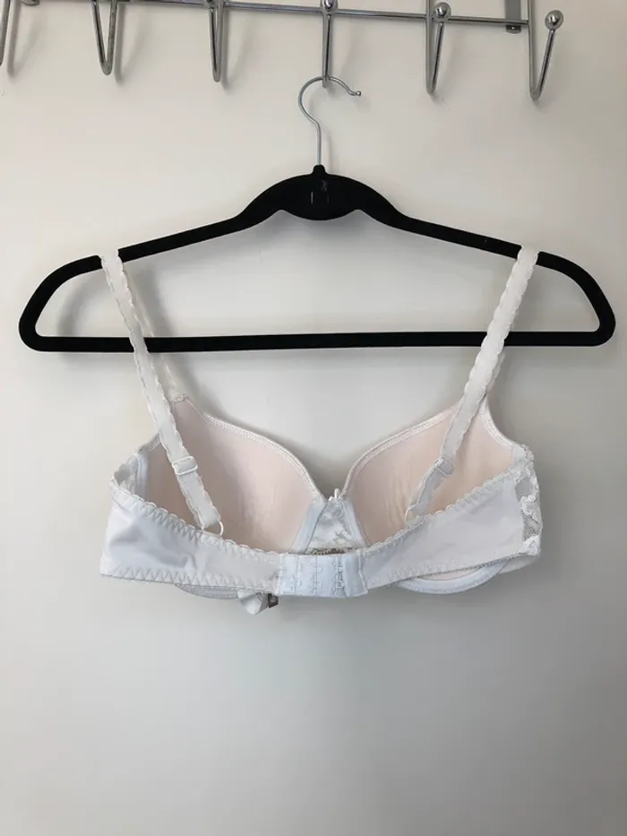 Soutien-gorge blanc rembourré avec dentelle Darjeeling 85C - photo numéro 2