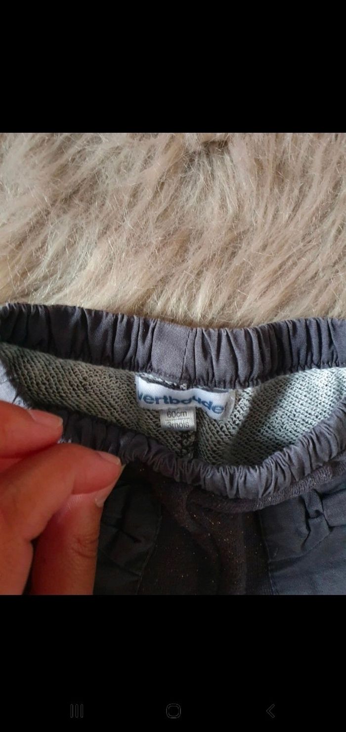 Short gris vertbaudet 3 mois - photo numéro 3