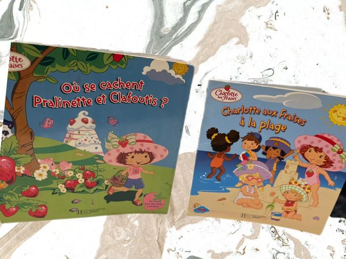 Lot de 2 livres charlotte aux fraises