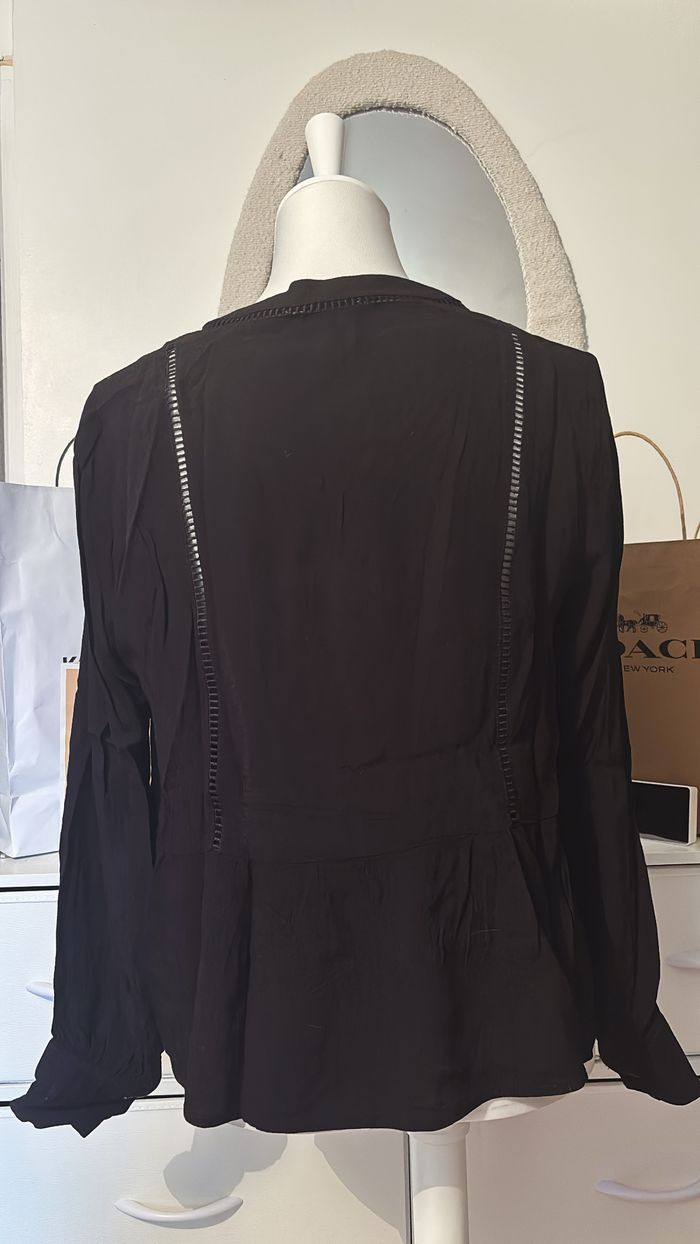 Blouse noire manches longues Monoprix T38 - photo numéro 2