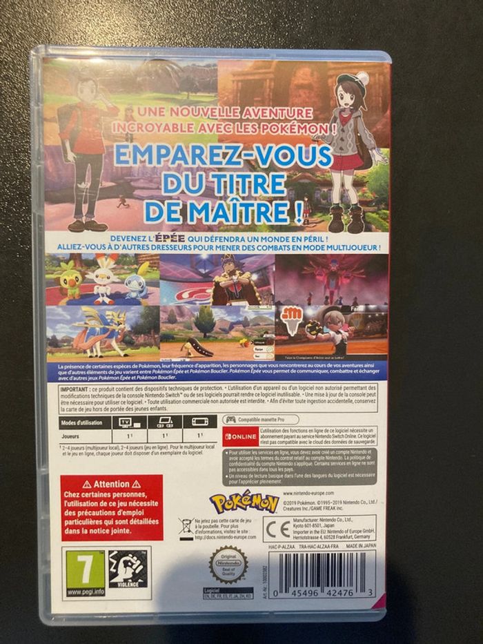 Jeu switch Pokemon Épée - photo numéro 3