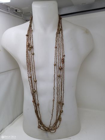 Ancien collier très long sautoir année 60 environ