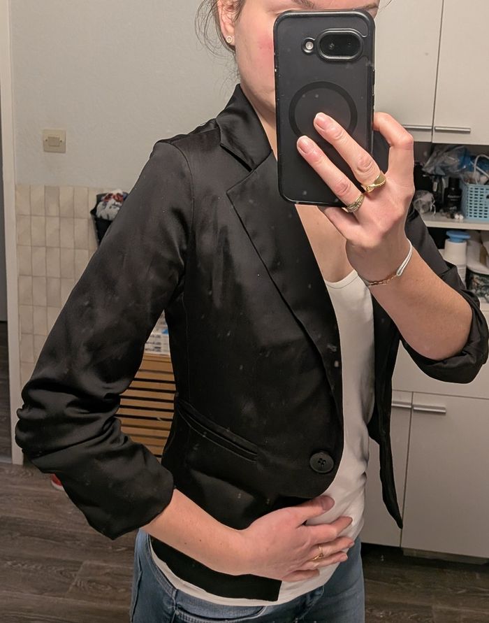 Veste blazer noir s - photo numéro 6