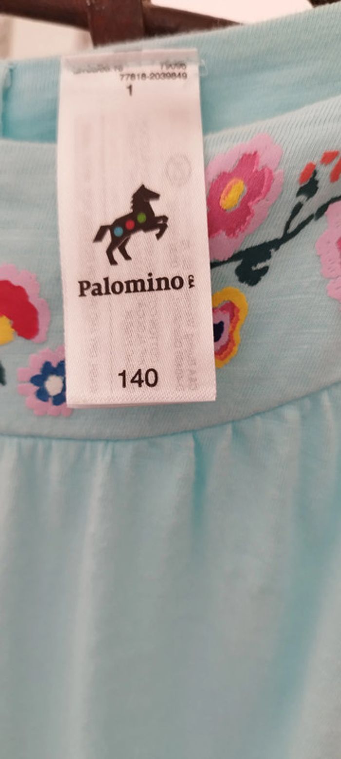 Robe bleu et fleurs C&A 10 ans très bon état. - photo numéro 7