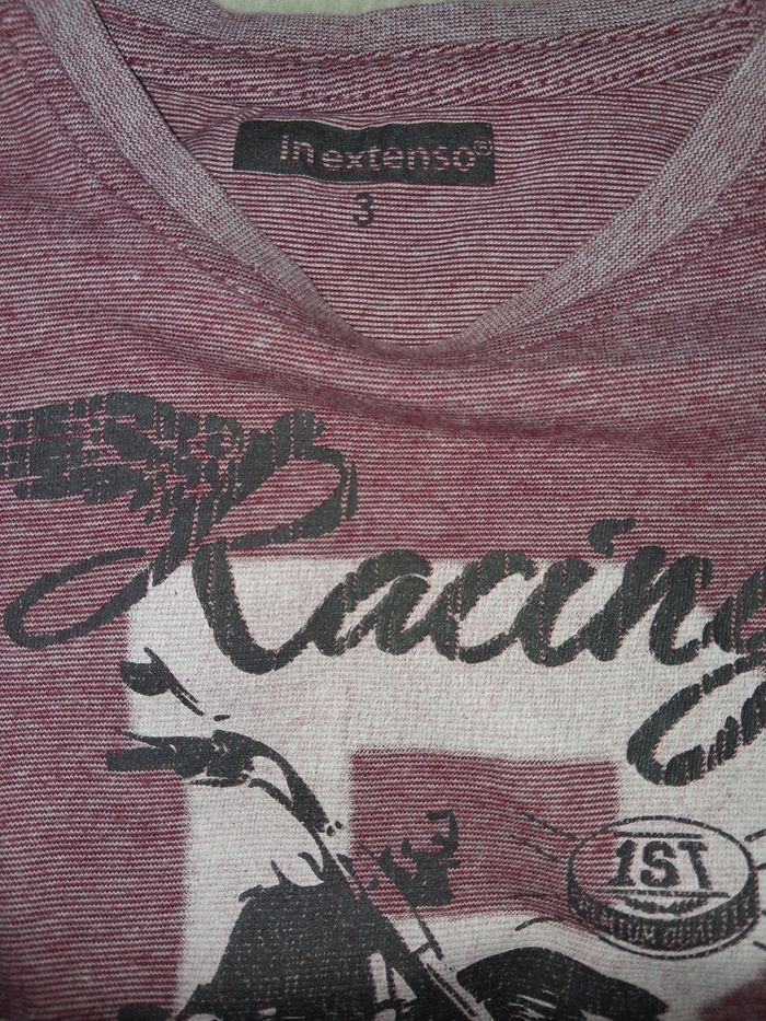 T-shirt garçon bordeaux 3 ans - photo numéro 3