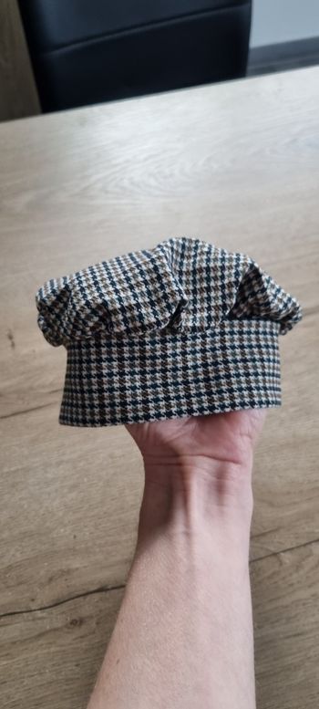 Béret pied de poule 0-6 mois