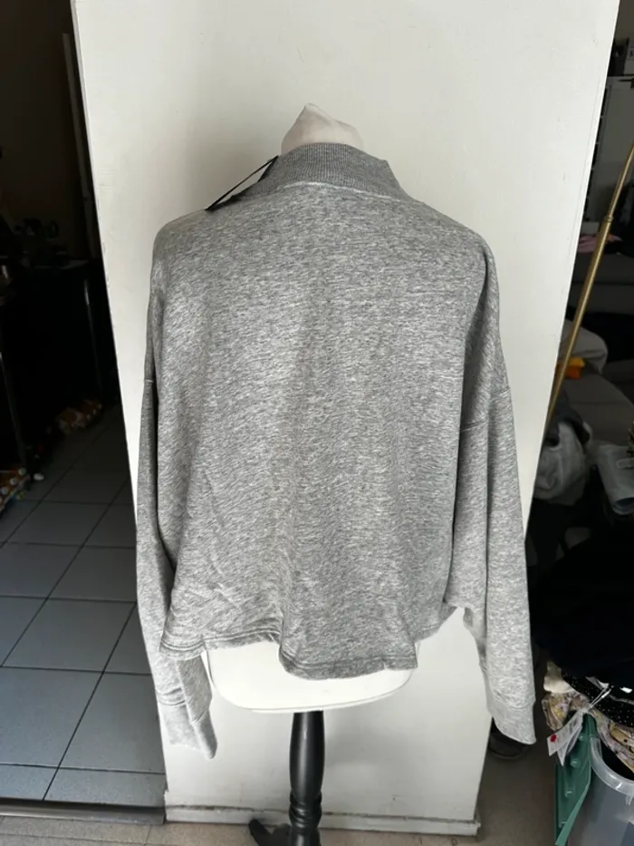 Sweat gris crop - Ralph Lauren - photo numéro 2