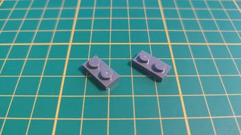 lot x2 Plate 1x2 gris bleuâtre foncé 4211063 pièce détachée Lego #B35