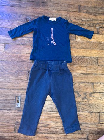 tshirt Lili Gaufrette et legging Mayoral  6 mois