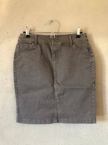 Jupe en jean grise Camaïeu taille M 🌻