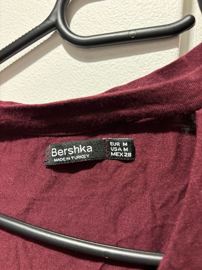 T shirt bordeaux taille m - photo numéro 2