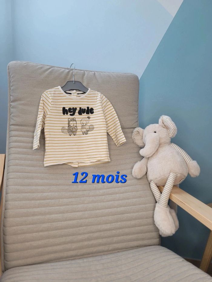 Tee shirt manches longues 12 mois