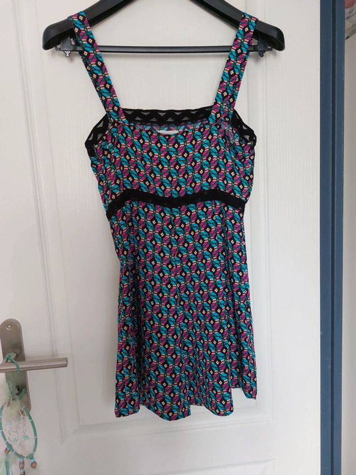 Combinaison short effet jupe colorée - photo numéro 4