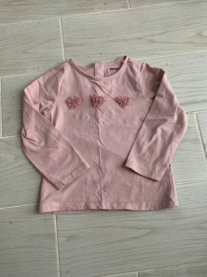 Lot 3 t-shirts fille 36m-3a - photo numéro 4