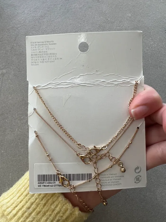 Lot bracelets de cheville H&M - photo numéro 3