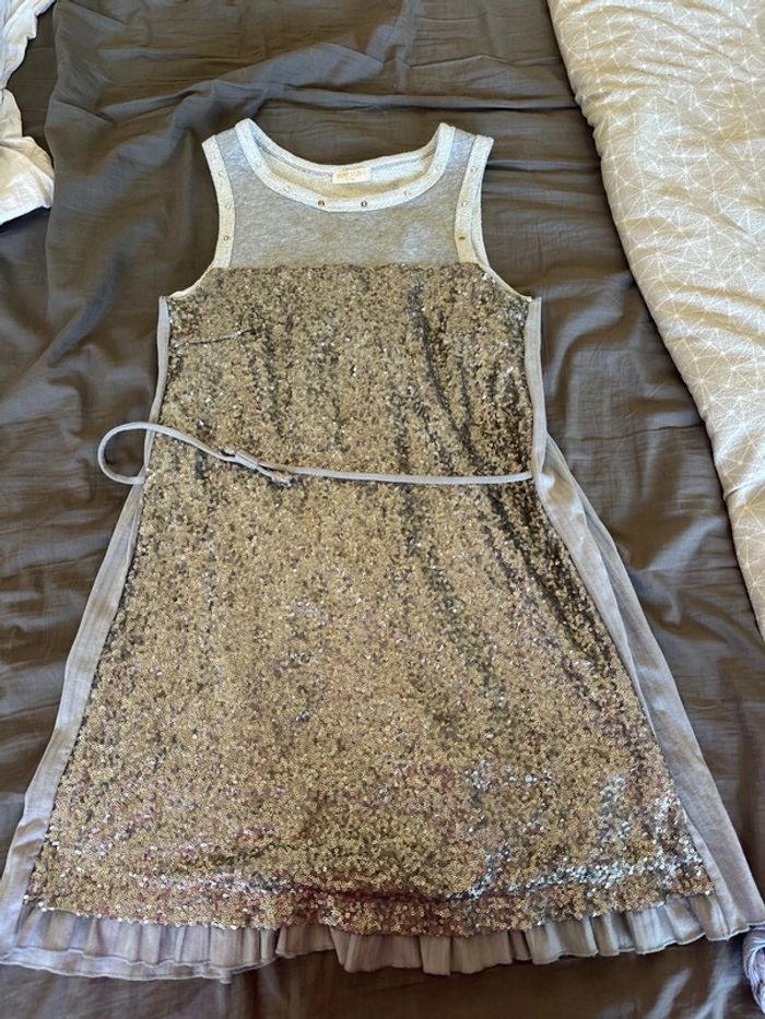 Monnalisa robe sequins 14 ans