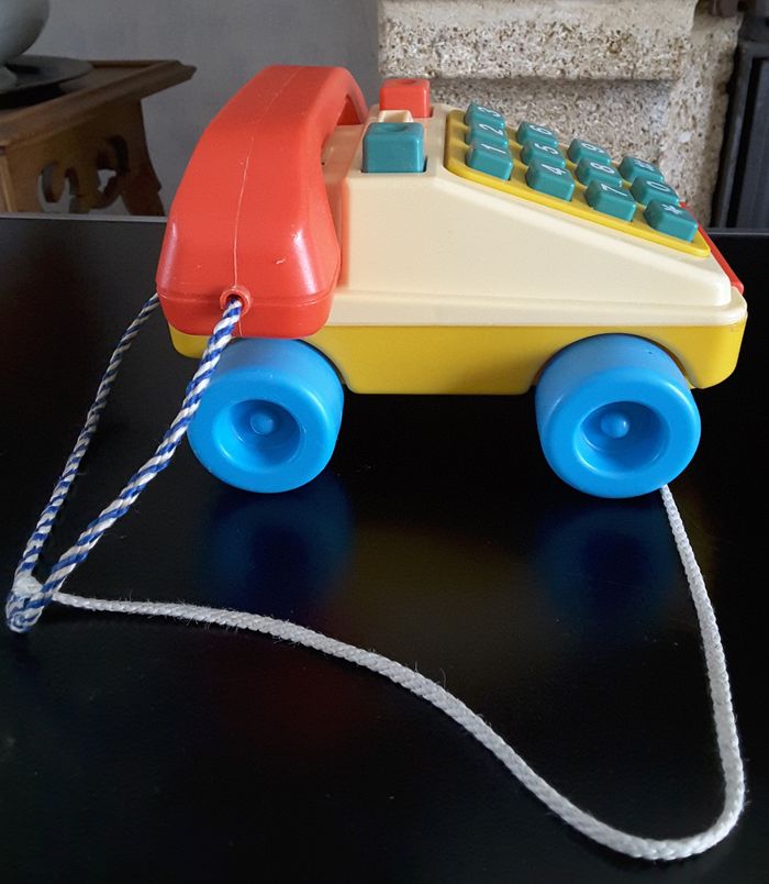 Téléphone à roulettes – Jouet Vintage – Chicco - photo numéro 3