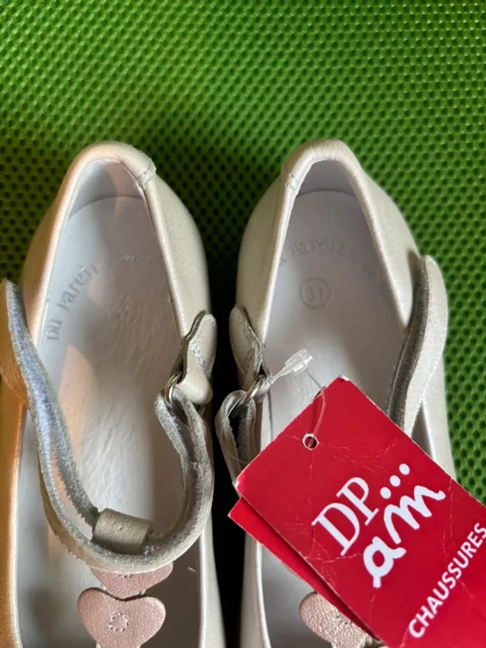 Neuves - Babies ballerines cuir DPAM 31 - photo numéro 5