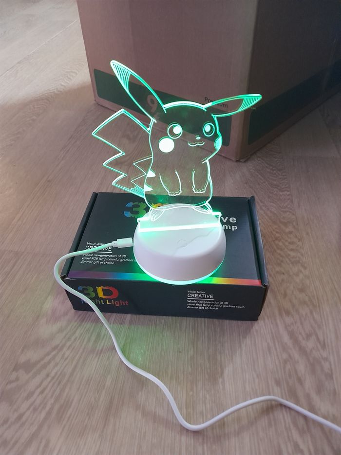 Lampe 3d pikachu - photo numéro 3