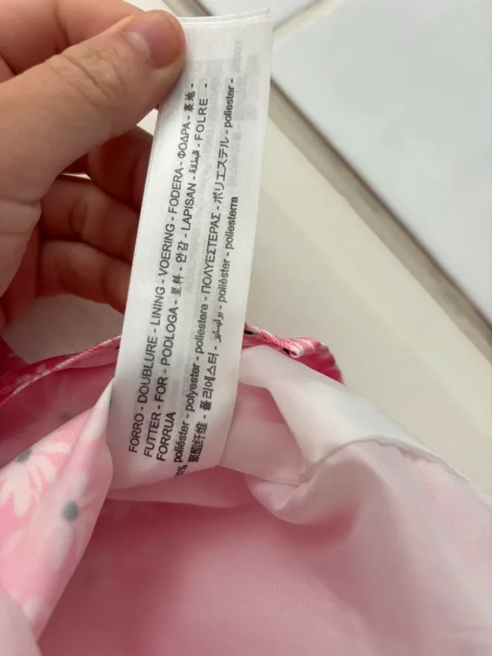 Jupe Bershka rose à fleurs blanches – taille M - photo numéro 7