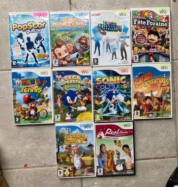 Lot 10 Jeux Nintendo Wii