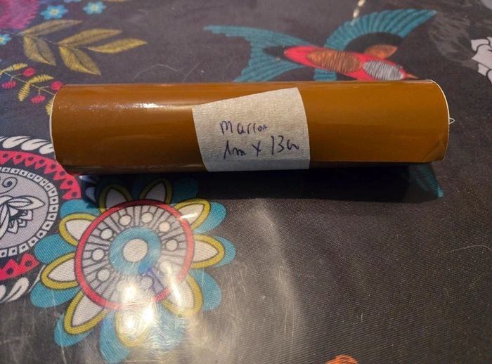 film autocollant permanent marron pour machine de découpe