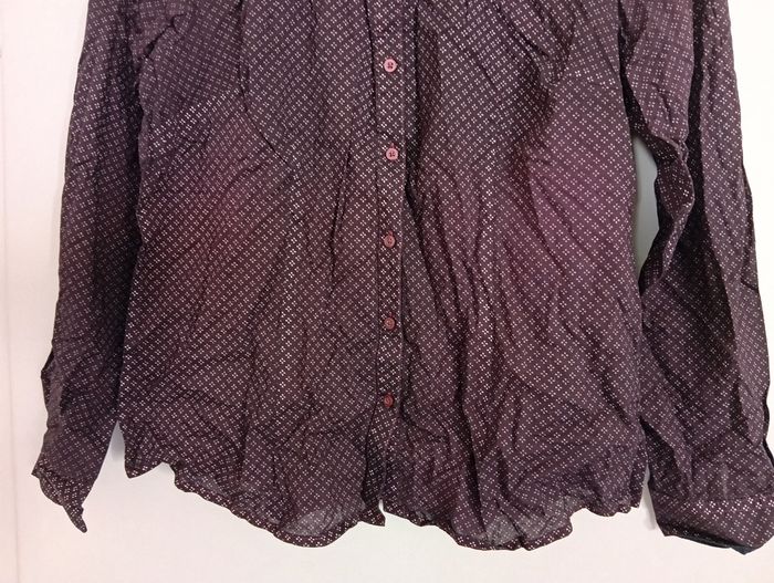 Chemise bordeaux à motifs t38/40 - photo numéro 8
