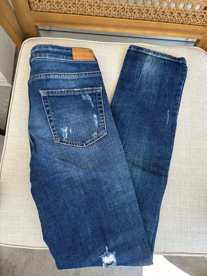 Jean slim à trous leana woman taille 38