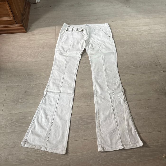 Pantalon femme blanc - photo numéro 4