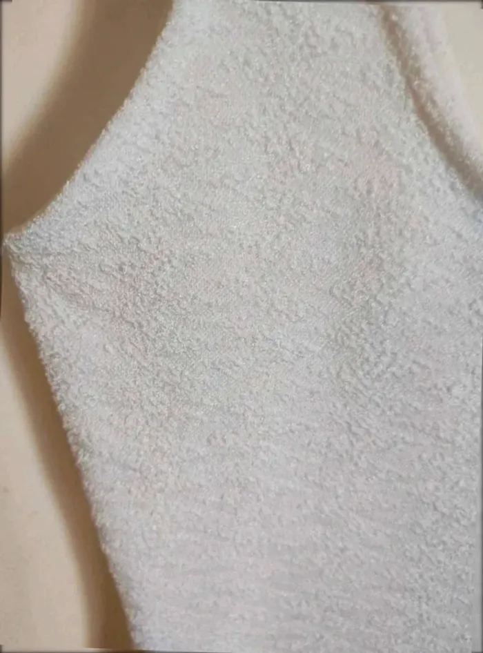 Robe blanche  moulante et courte épaisse M  bershka - photo numéro 9