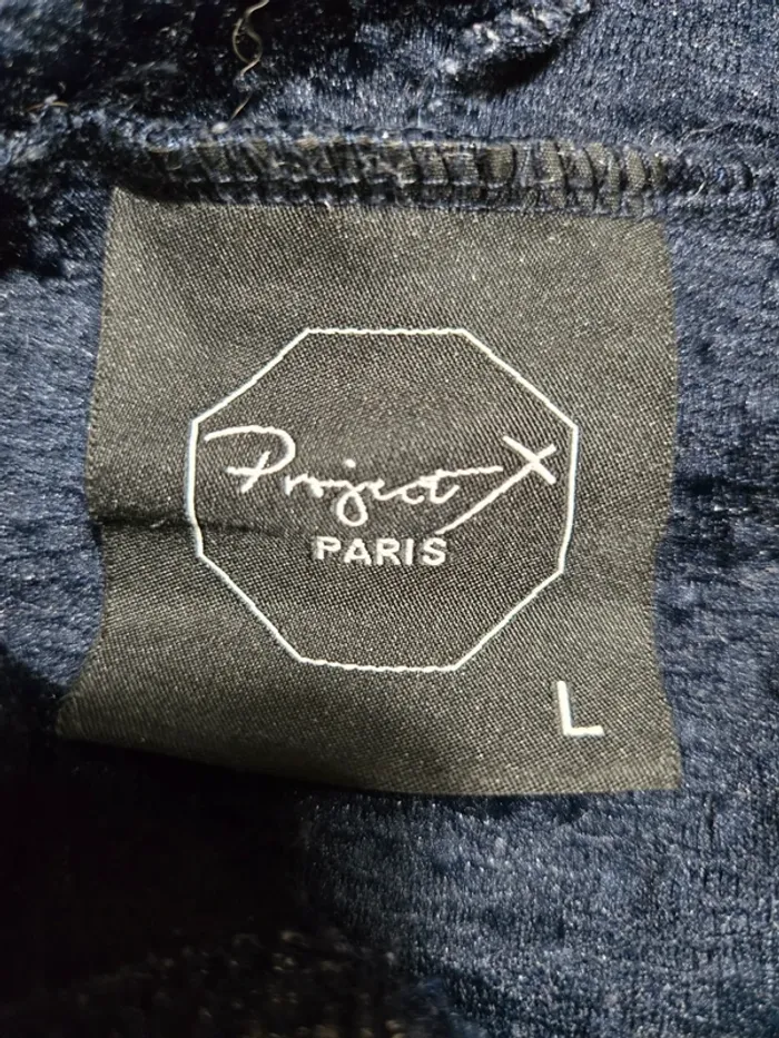 Sweat/pull bleu marine  Project X Paris taille L - photo numéro 3