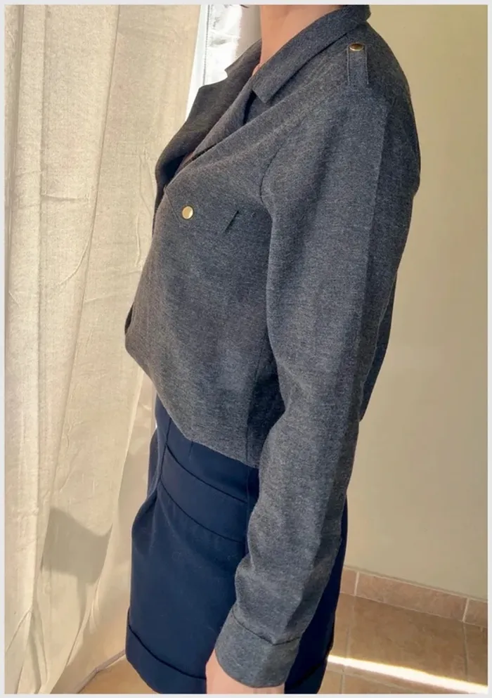 Chemise Sezane grise S très bon état - photo numéro 3