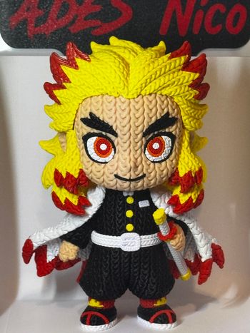 Figurine démon slayer, Rengoku tricoté
