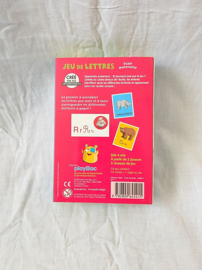 Jeu de lettres playback complet - photo numéro 2