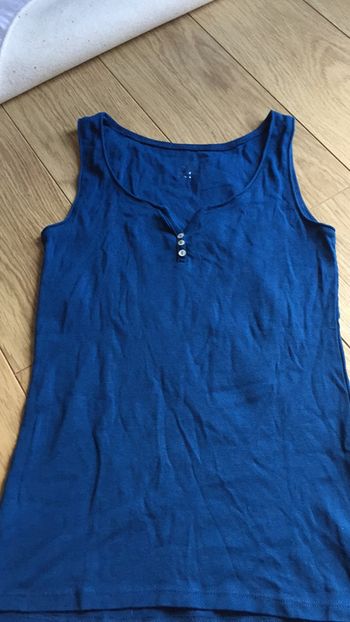Débardeur bleu taille S