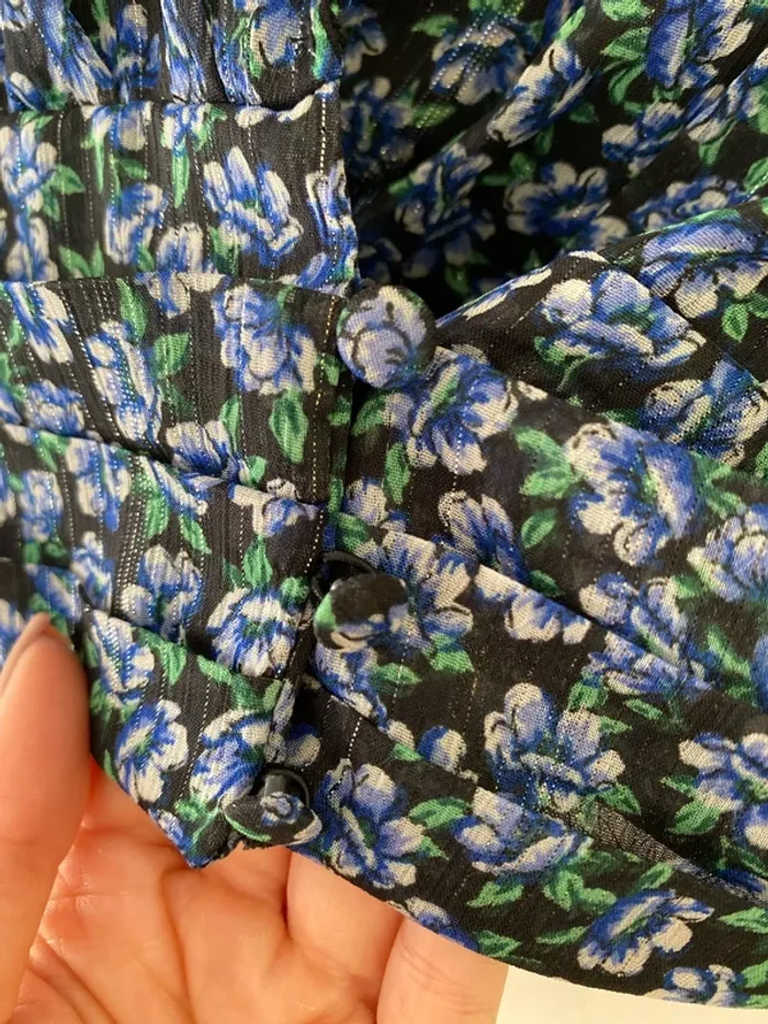 Blouse fluide fleurie Zara taille L - photo numéro 3