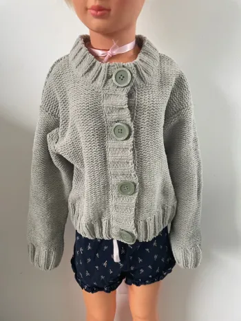 Gilet vert fille