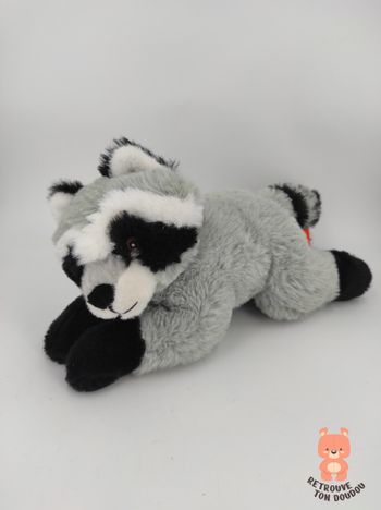 Peluche Raton Laveur allongé Wild Republic