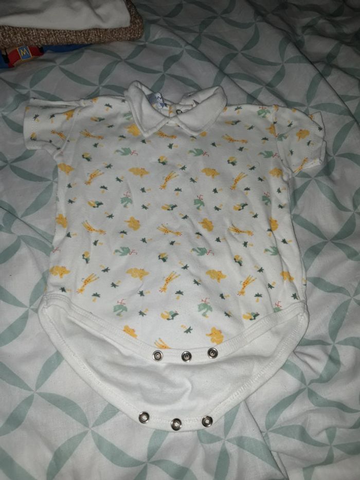 Body blanc motif girafe