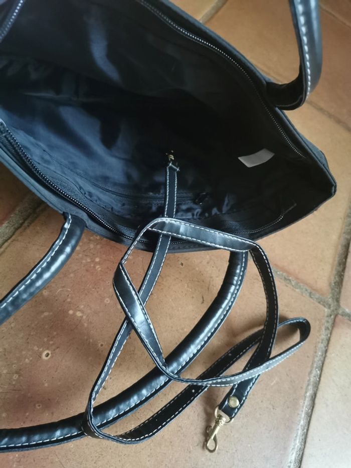 Sac à main noir sac portefeuille neuf - photo numéro 4