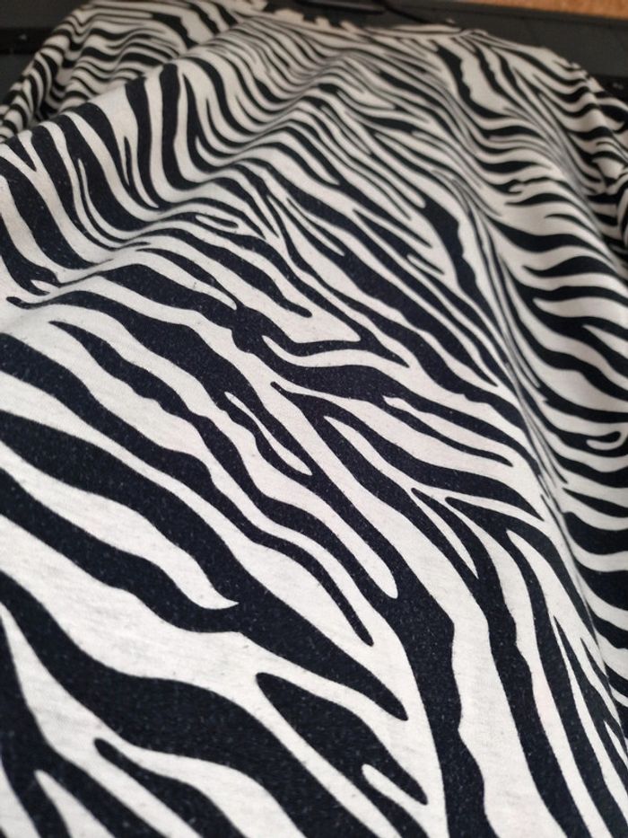 T shirt ample Motif zebre - photo numéro 4