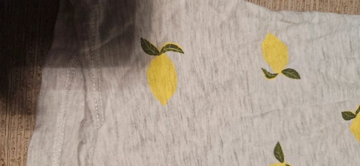 T shirt gris à manches courtes avec citron, Knot so bad, 2 ans, nickel - photo numéro 3