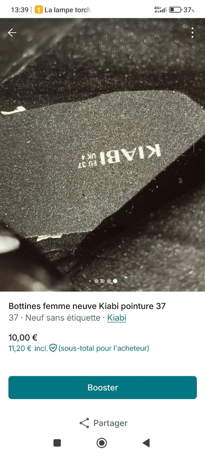 Bottines femme neuf Kiabi pointure 37 - photo numéro 10