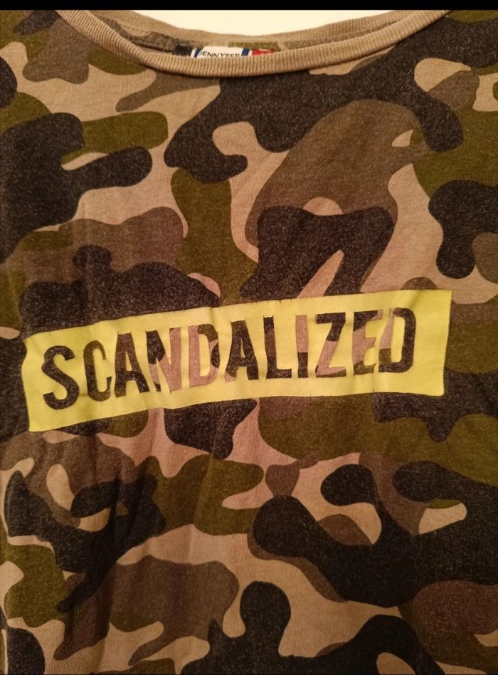 T-shirt Crop Top Jennyfer Camouflage - photo numéro 2