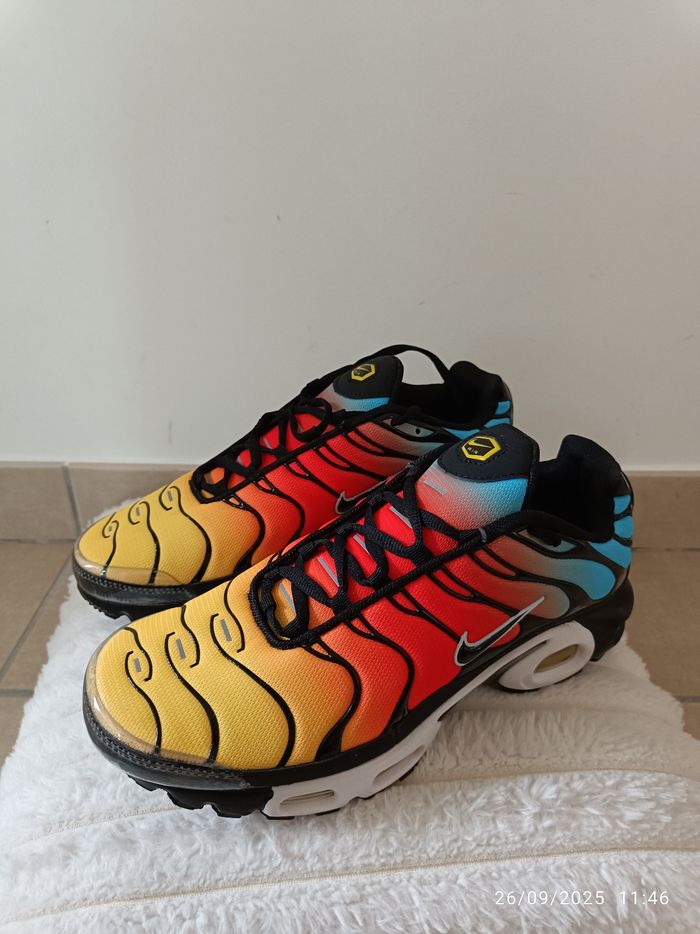 Nike Air Max Plus TN Baltic Blue Safety Orange - photo numéro 5