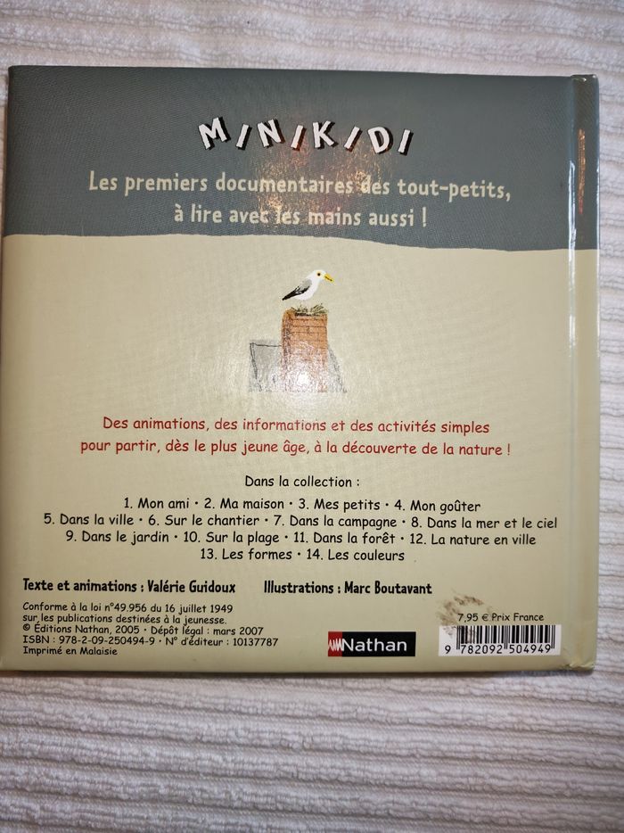 Livre animé minikidi la nature en ville - photo numéro 2