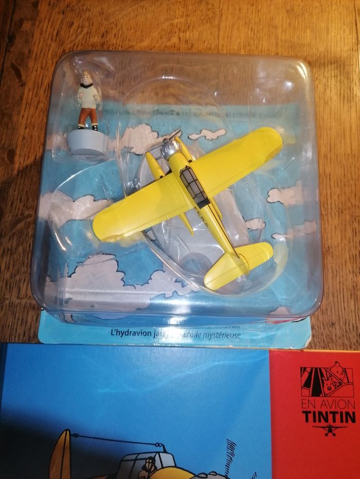 Tintin Avion n3 L hydravion jaune de l Étoile mystérieuse - photo numéro 2