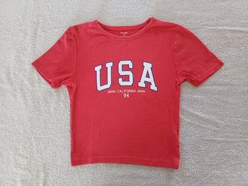 Tee-shirt rouge Kiabi XS (réf perso G-Q63)(familleac72)