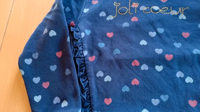 Pull col rond motif coeur - photo numéro 3