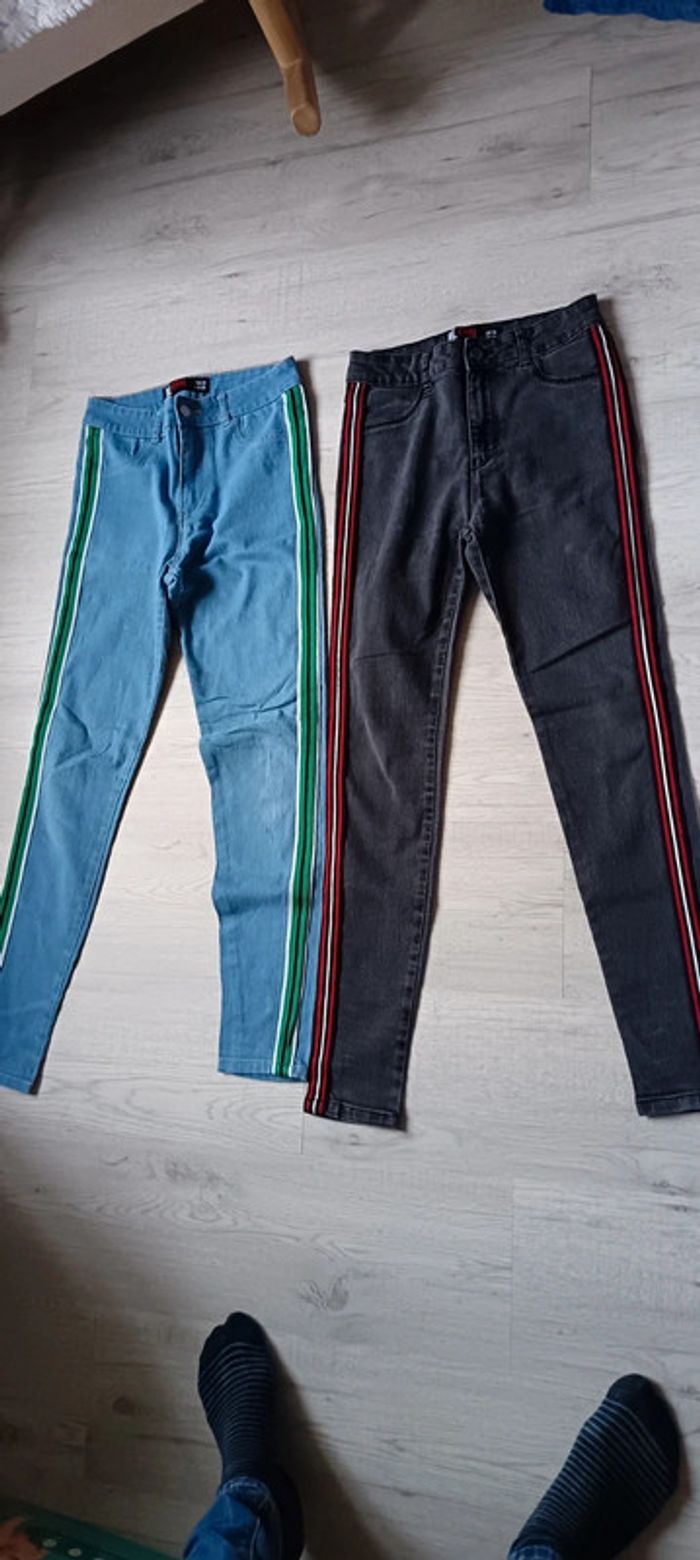 Lot deux pantalon S 36 Jennyfer femme ado - photo numéro 2
